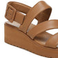 Vince Camuto Women's Skylar Platform Sandal Brown Size 8.5 M