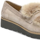 Franco Sarto Women's Harriet Wedge Loafers Shoes Beige Size 7.5 M