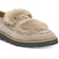 Franco Sarto Women's Harriet Wedge Loafers Shoes Beige Size 7.5 M