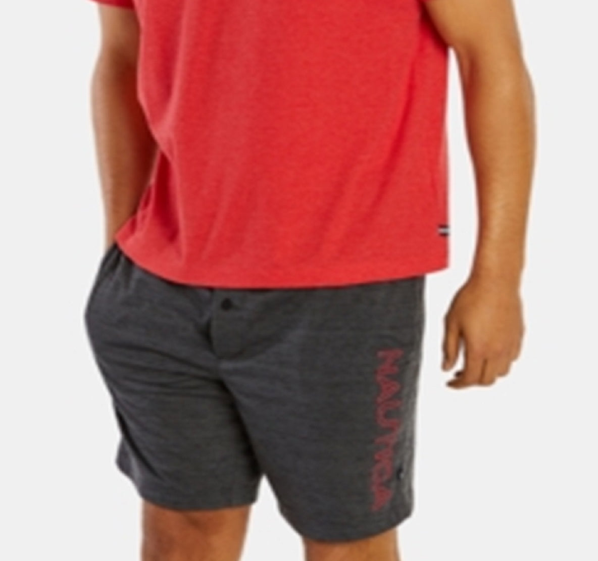 Nautica Men's Pajama T-Shirt Red Size X-Large