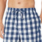 Nautica Men's Cotton Plaid Pajama Shorts Blue Size Large