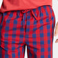 Nautica Men's Cotton Plaid Pajama Shorts Pink Size X-Large