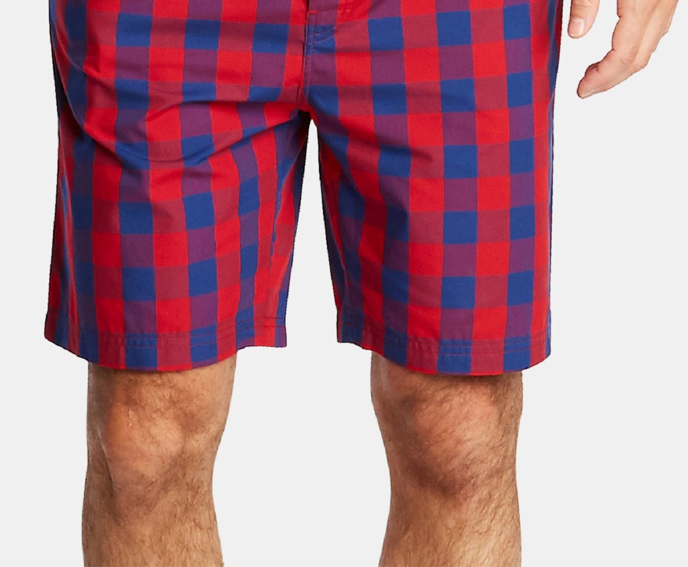 Nautica Men's Cotton Plaid Pajama Shorts Pink Size X-Large