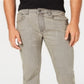 INC International Concepts Men's Stretch Slim Straight Jeans Gray Size 33X32