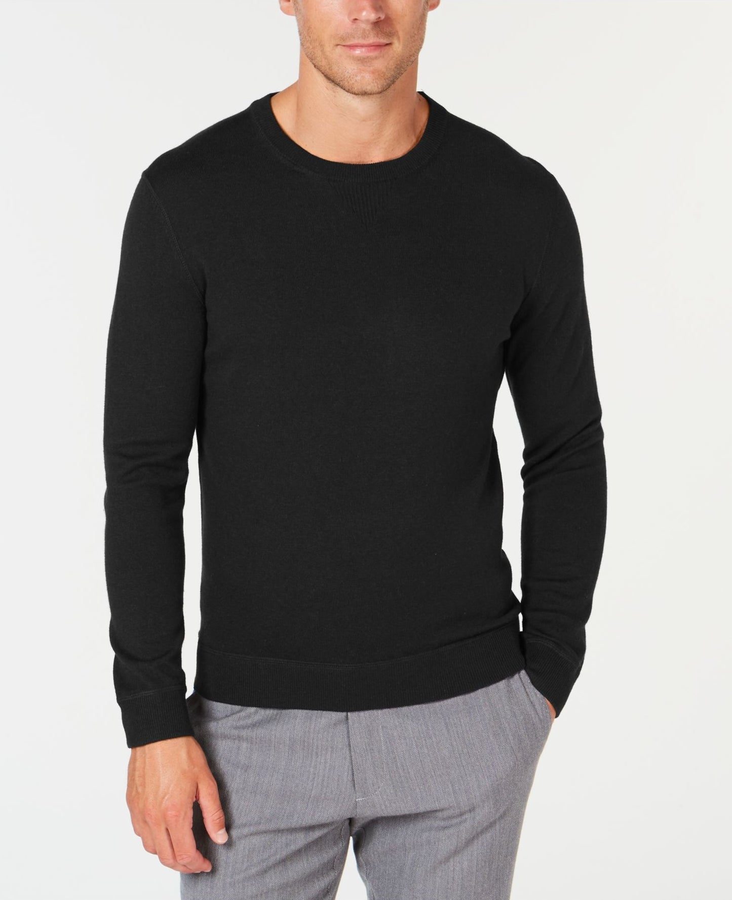 Club Room Men's T-Shirt Black Size Small
