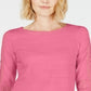 Charter Club Women's Crochet Inset Top Pink Size X-Large