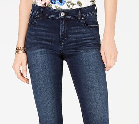 INC International Concepts Women's Stretch Cropped Jeans Blue Size 12