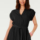 Charter Club Women's Belted Dress Black Size 2 Petite