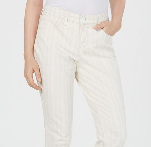 Style & Co Women's Striped Pants Brown Size 14