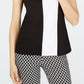 INC International Concepts Women's Colorblocked Top Black Size XX-Large