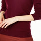 Charter Club Women's Crew Neck Cashmere Sweater Red Size Petite L