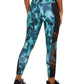 Ideology Abstract Camo Mesh-TrimLeggings Blue Size Small