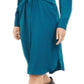 Alfani Women's Tie Front Shirtdress Green Size 12