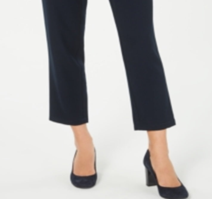 Style & Co Women's Tie Waist Tapered Pants Blue Size 18