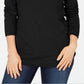 Karen Scott Women's Cotton Envelope Neck Sweater Black Size Small