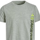 ID Ideology Big Boy's Graphic Print T-Shirt Gray Size Medium