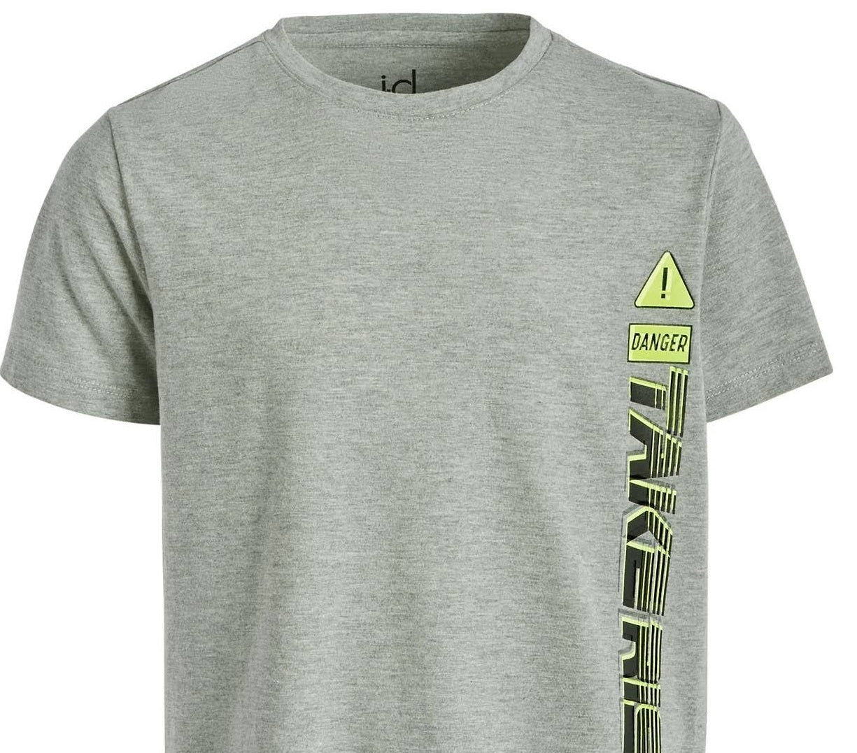 ID Ideology Big Boy's Graphic Print T-Shirt Gray Size Medium