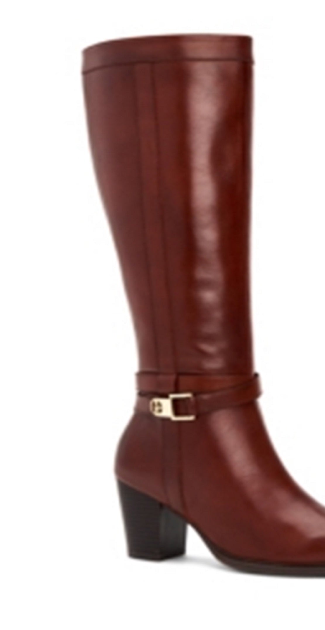 Giani Bernini Womens Leather Closed Toe Knee High Fashion Boots Brown Size 7.5 M