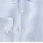 Club Room Men's Striped Collared Dress Shirt Blue Size 34-35