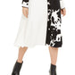 Alfani Women's Colorblocked Fit & Flare Dress Black Size 14