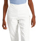 Charter Club Women's Chelsea Stretch Twill Cropped Pants White Size 2 Petite