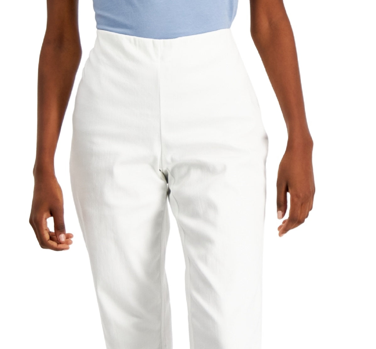 Charter Club Women's Chelsea Stretch Twill Cropped Pants White Size 2 Petite