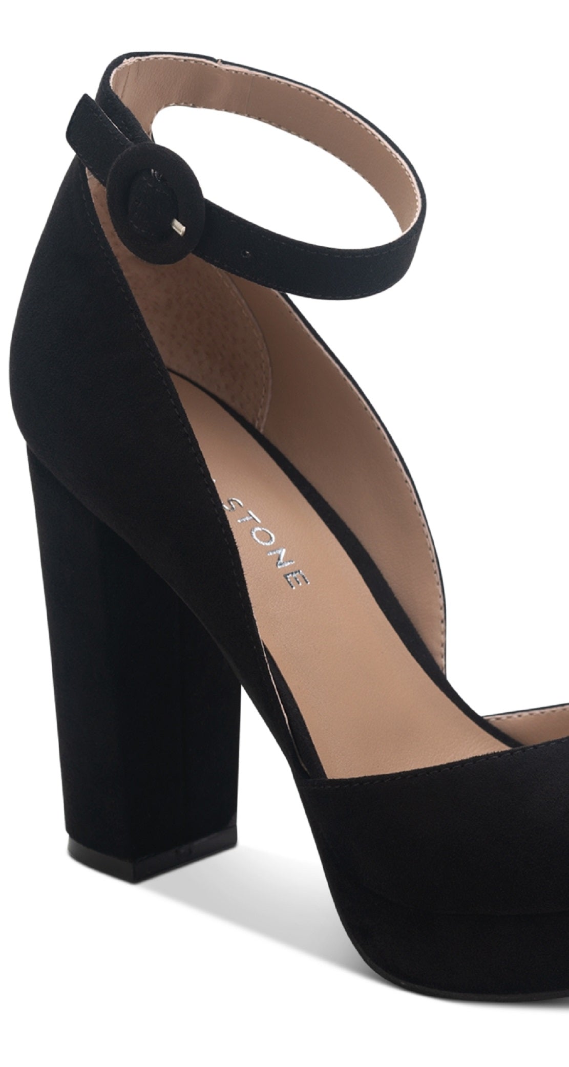 Sun + Stone Women's Reeta Block Heel Platform Sandals Black Size 5.5 M