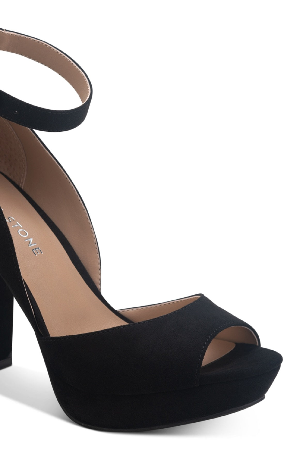 Sun + Stone Women's Reeta Block Heel Platform Sandals Black Size 5.5 M