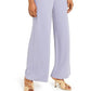Bar III Women's V Neck Cut Out Crepe Jumpsuit Purple Size 12