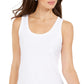 Charter Club Women's Supima Cotton Scoop Neck Tank Top White Size Petite Small