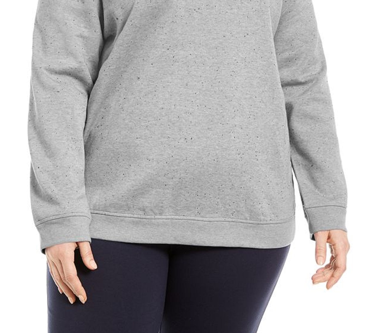 Karen Scott Women's Crewneck Sweatshirt Gray Size 2X