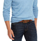Club Room Men's Solid V Neck Merino Wool Blend Sweater Blue Size XX-Large