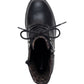 Sun + Stone Women's Sloanie Lace Up Lug Sole Hiker Booties Black Size 9.5 M