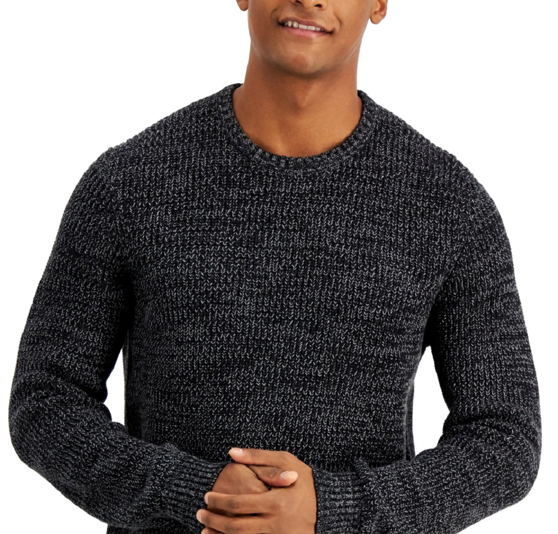INC International Concepts Men's Page Crewneck Sweater Black Size Medium