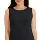 Karen Scott Women's Cotton Scoop Neck Top Black Size XX-Large