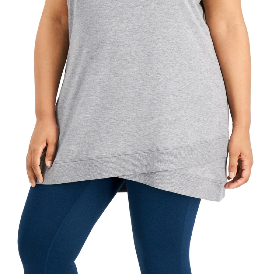 ID आइडियालॉजी महिलाओं के लिए ट्यूनिक ग्रे रंग, आकार 2XL