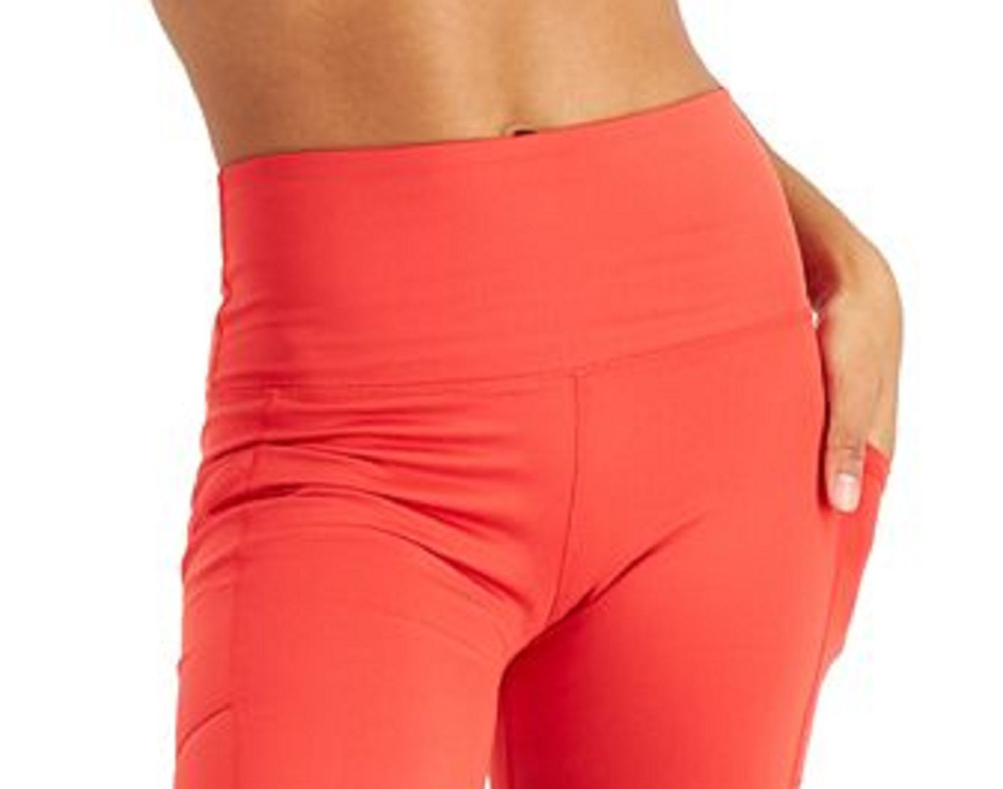 ID Ideology Women's High Rise Pocket Bike Shorts Red Size X-Small