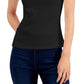 INC International Concepts Women's Asymmetrical T-Shirt Black Size XX-Large