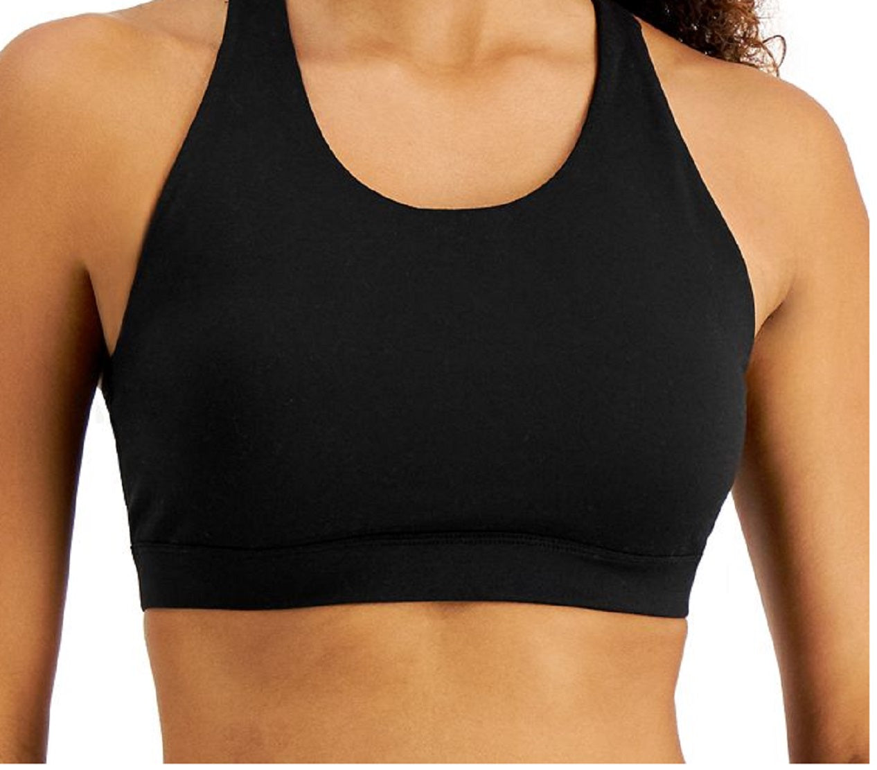 ID Ideology Women's Sweat Set Low Impact Sports Bra Black Size Medium