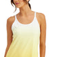 Ideology Women's Sunset Strappy Tank Top Yellow Size X-Small