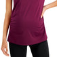 ID Ideology Women's Maternity T-Shirt Purple Size Large