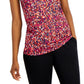 ID Ideology Women's Speckle Print Strappy Tank Top Pink Size Large