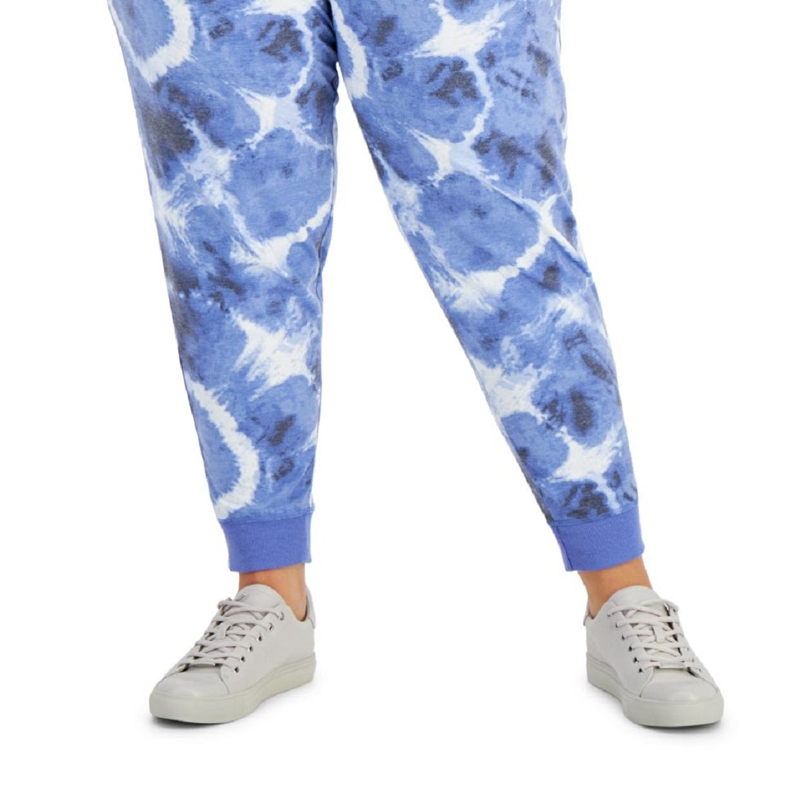 ID Ideology Women's Tie Dyed Jogger Pants Blue Size 3X