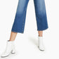 Style & Co Women's Wide Leg Cropped Jeans Blue Size 6