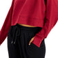 ID Ideology Women's Quarter Zip Crop Top Red Size X-Small