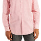 Club Room Men's Regular Fit Check Dress Shirt Red Size X-Large
