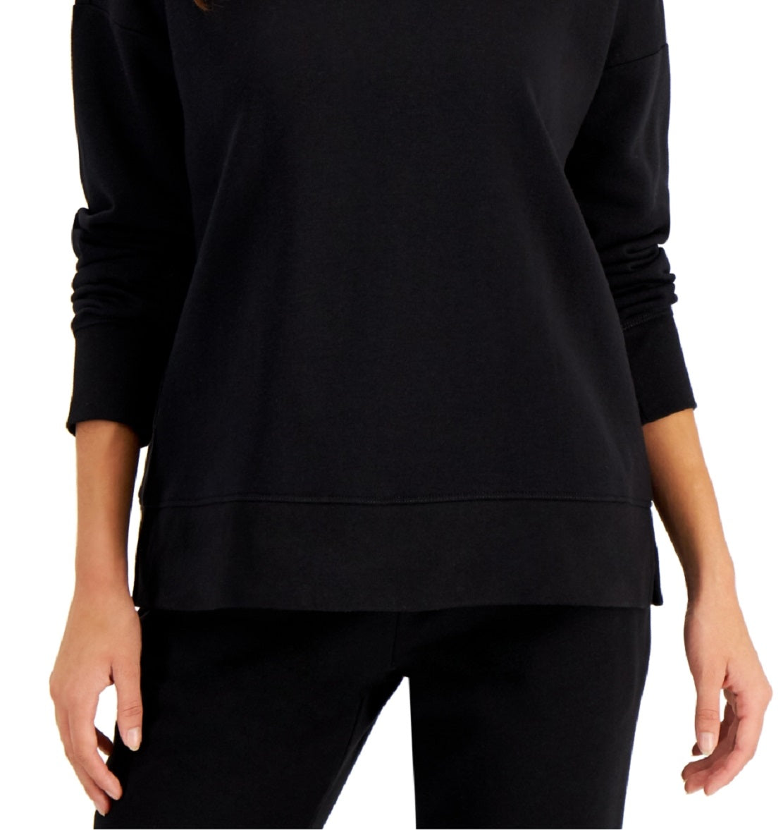 ID Ideology Women's Fleece Sweatshirt Black Size X-Large