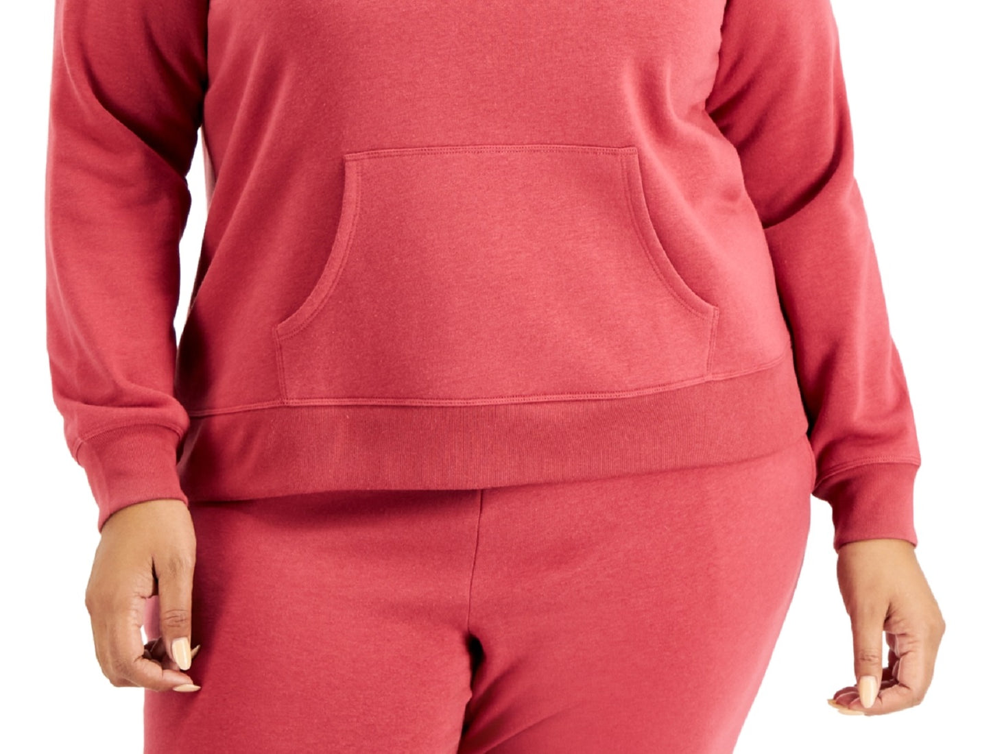 ID Ideology Women's Plus Pullover Hoodie Red Size 1X