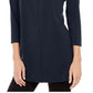 Alfani Women's Boat Neck Tunic Blue Size Petite Small