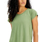 ID Ideology Women's Sweat Set T-Shirt Green Size Small